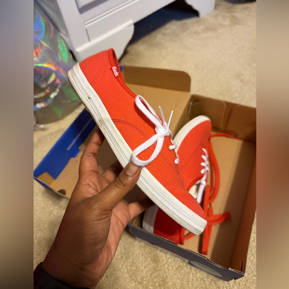 Vibrant Burnt Orange Keds - Picture 4 of 12